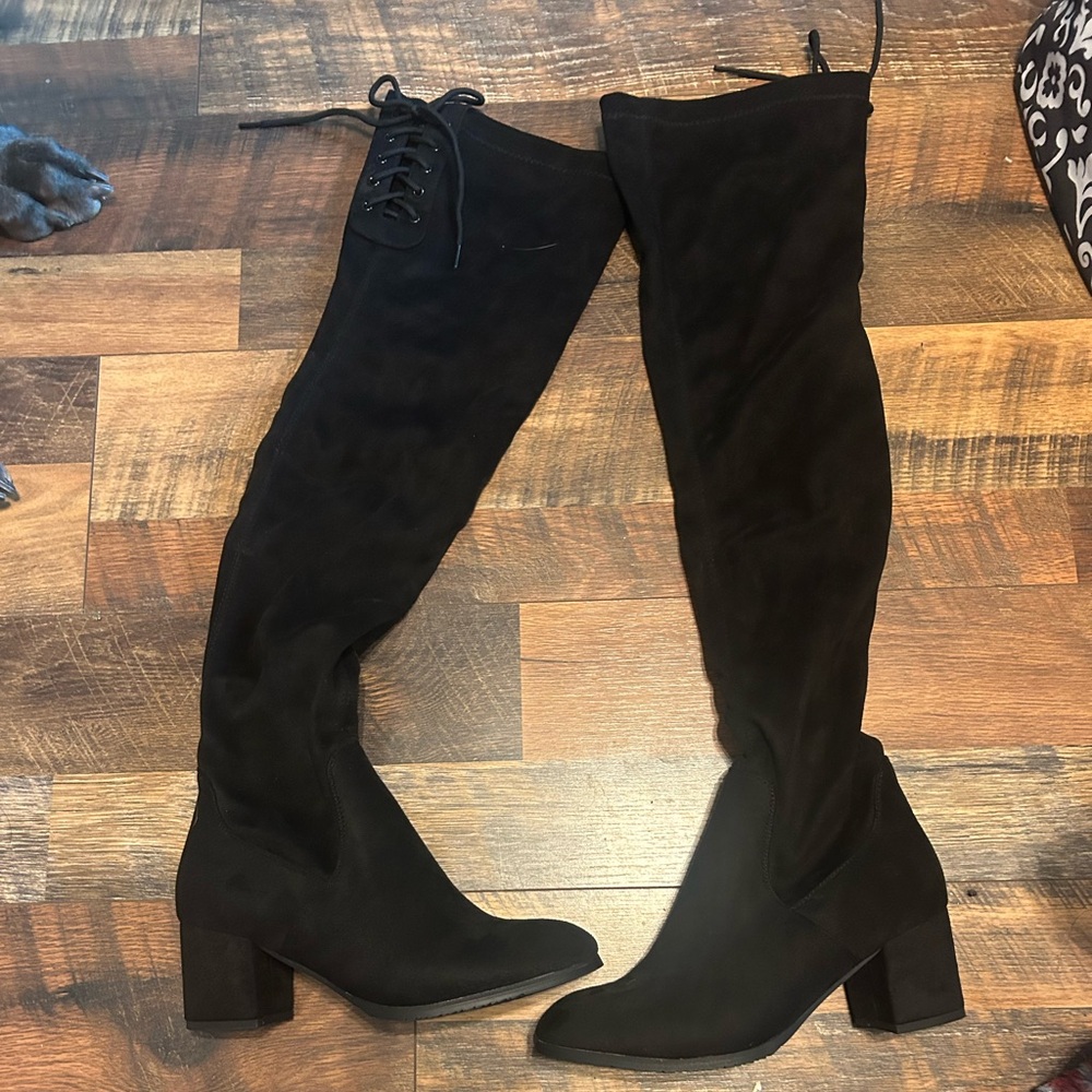 Dream Pairs Elegant Black Over the Knee Boots